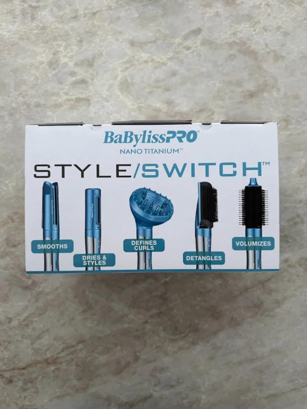 BaBylissPRO Nano Titanium StyleSwitch Ionic Multi-Styler & Dryer Limited Edition